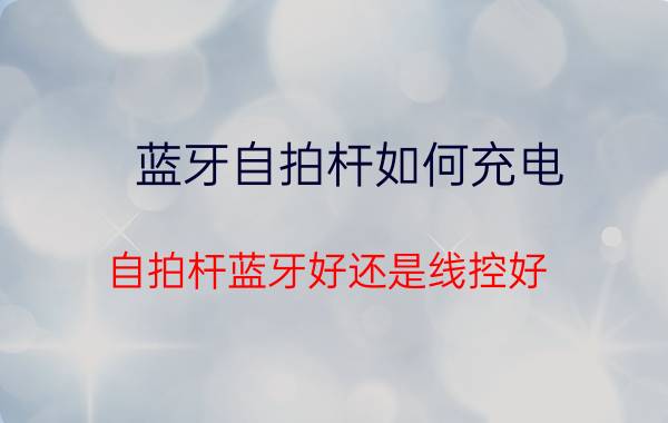 蓝牙自拍杆如何充电 自拍杆蓝牙好还是线控好？